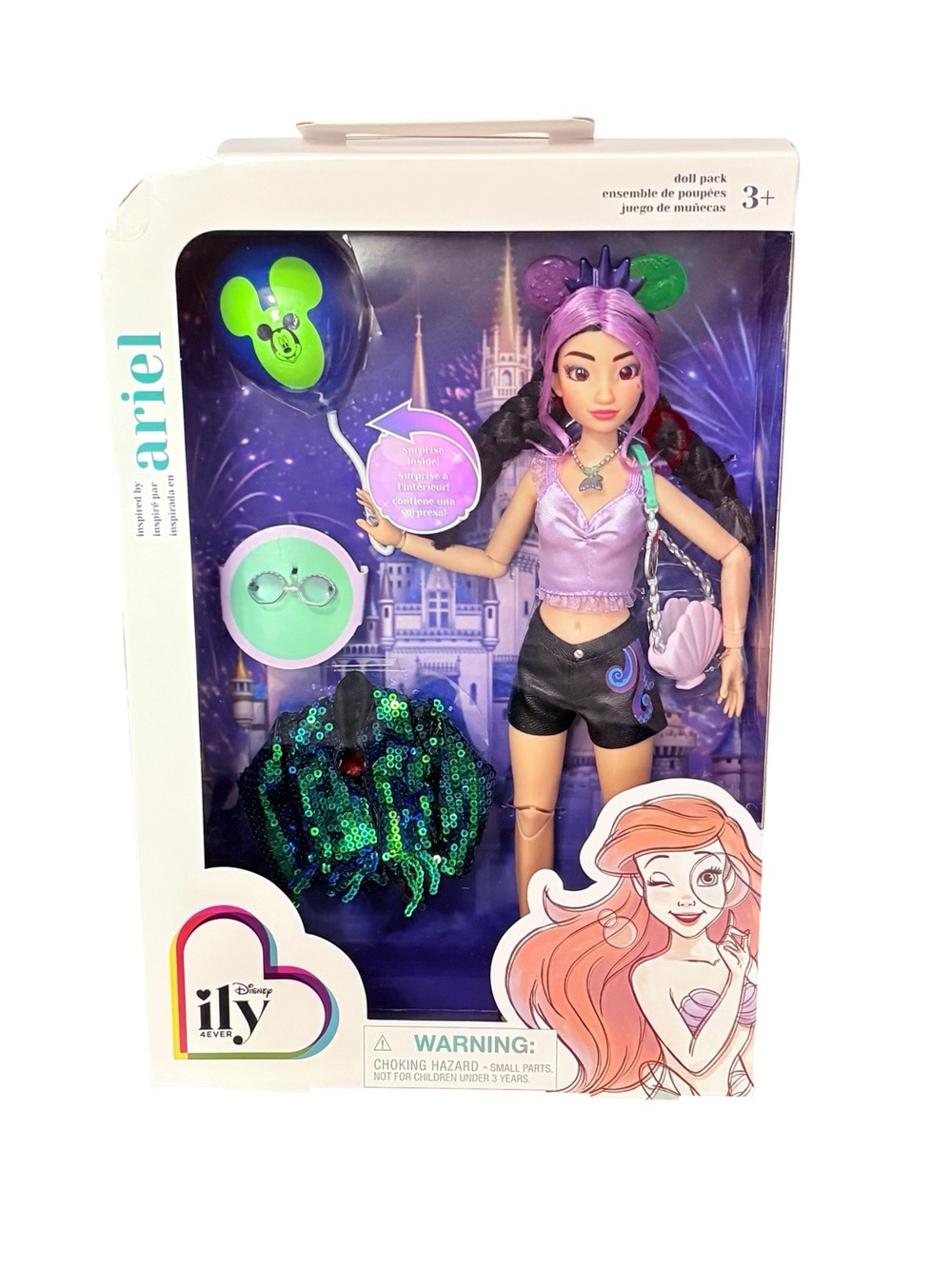 Disney ILY Ever After High Doll Collection - Purple & Blue Packaging